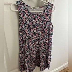 Girls HM 6x/7 floral cotton tank dress